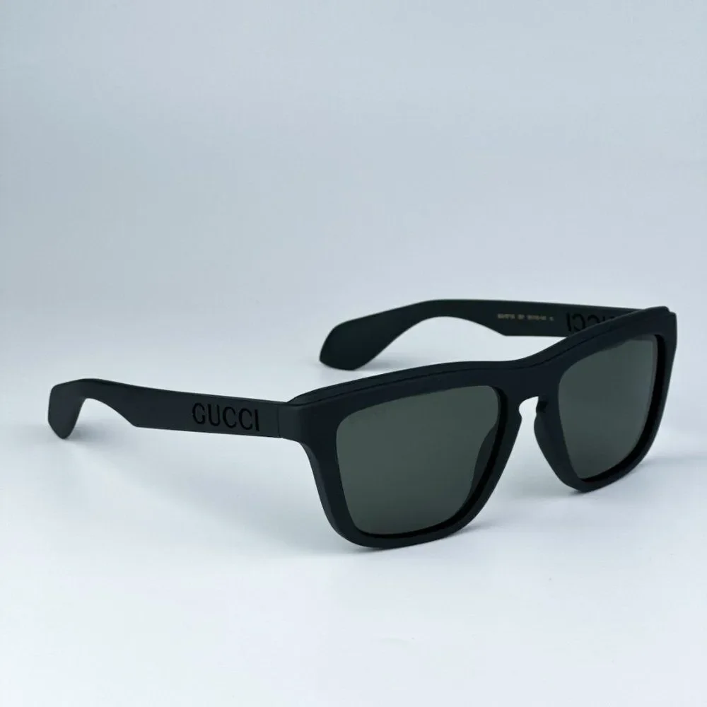 NEW Gucci GG1571S 001 Black Grey Unisex Square Sunglasses GG 1571S